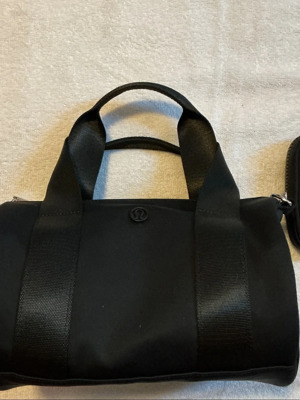 Lulu lemon black mini duffle with nano pouch - Black - Picture 2 of 4